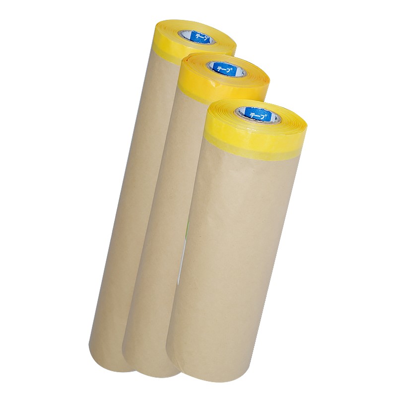 Automotive Paint Tape Supplies Pretaped Masking Film Papel De Pintor