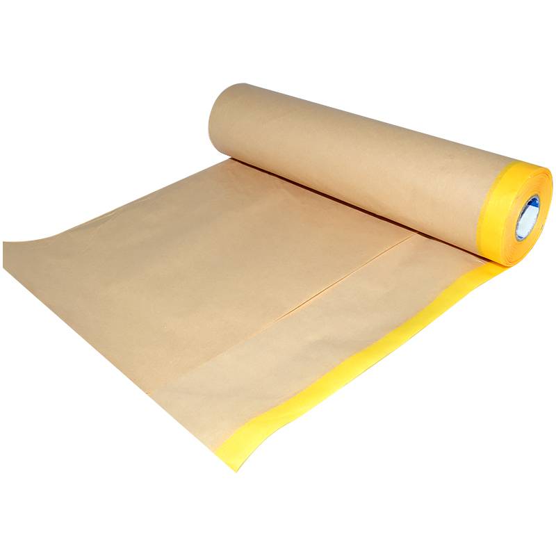 Pre Drape Pretaped Masking Film Plastic Protect Paint Kraft Papel De Pintor